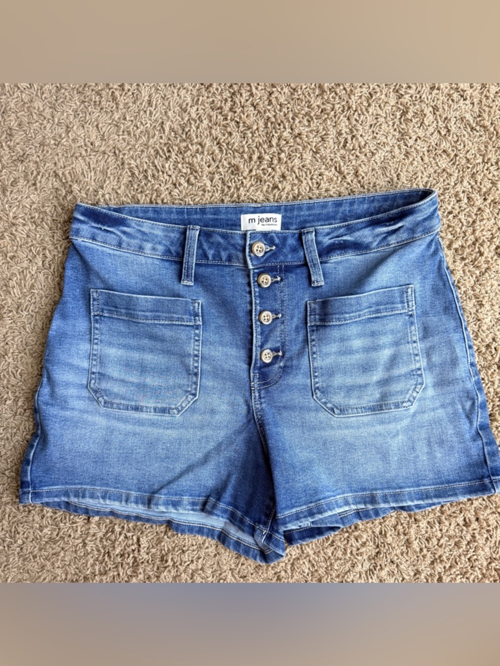 *SOLD* Maurice’s High Waisted Blue Denim Button Fly Shorts